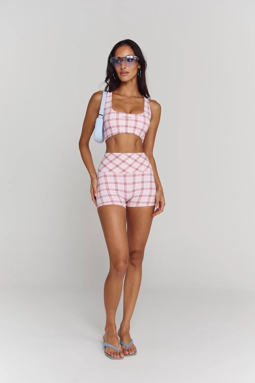 Astoria Airvíve Autograph Micro Short - Princess Pink Plaid - Image 5