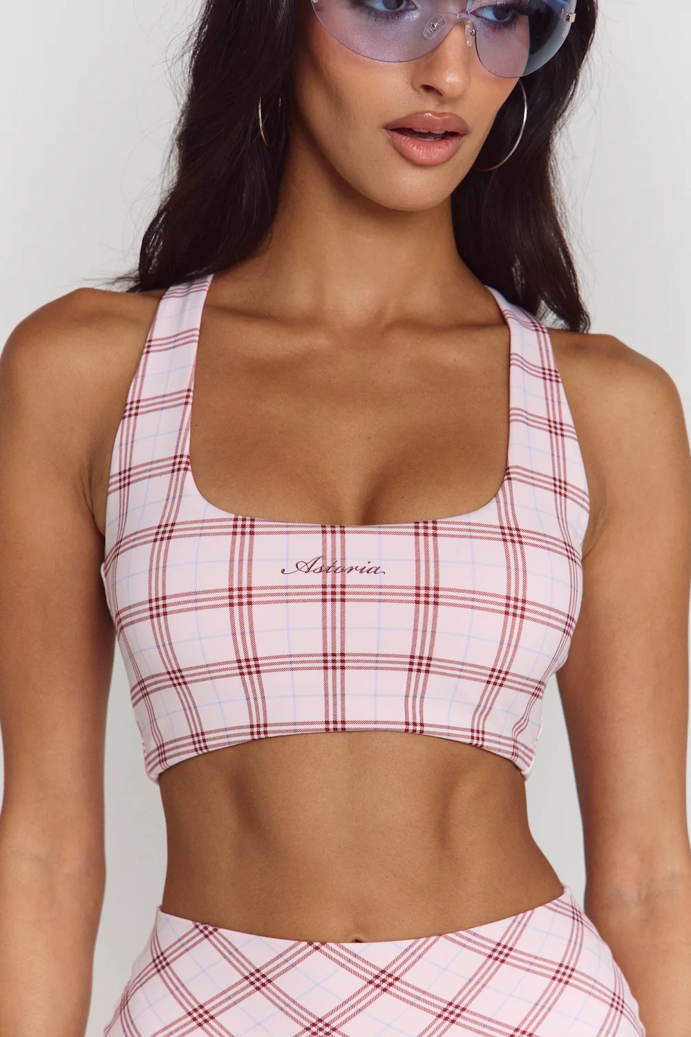 Astoria Airvíve Autograph Sports Bra - Princess Pink Plaid - Image 4