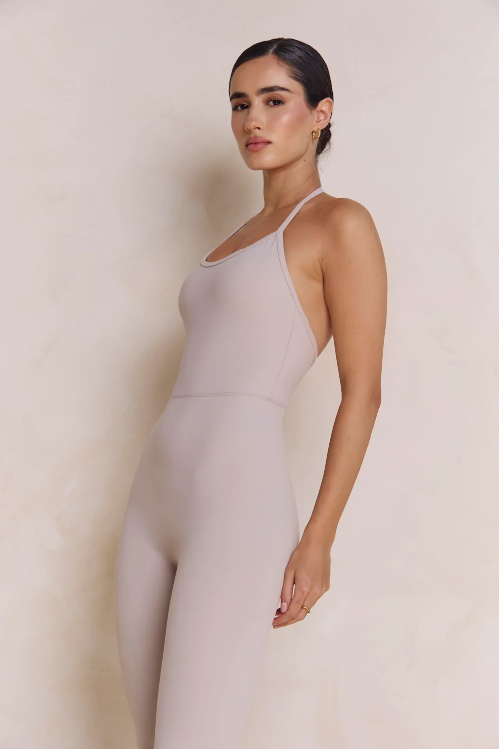 Astoria Airvíve Halter Flare Onesie - Ash Grey - Image 4