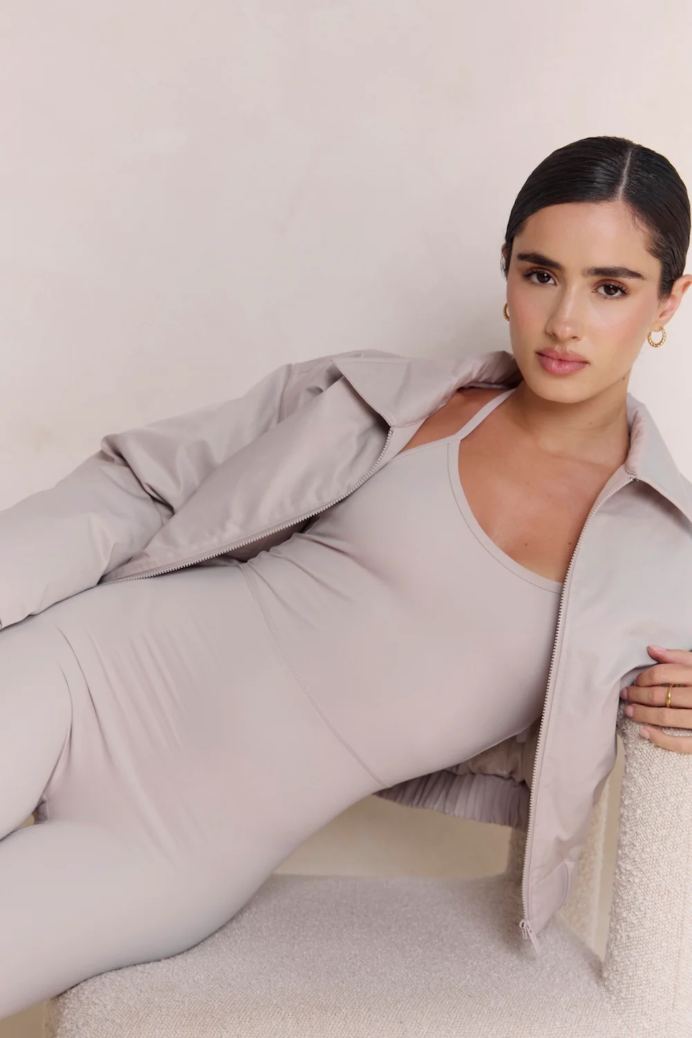 Astoria Airvíve Halter Flare Onesie - Ash Grey - Image 6