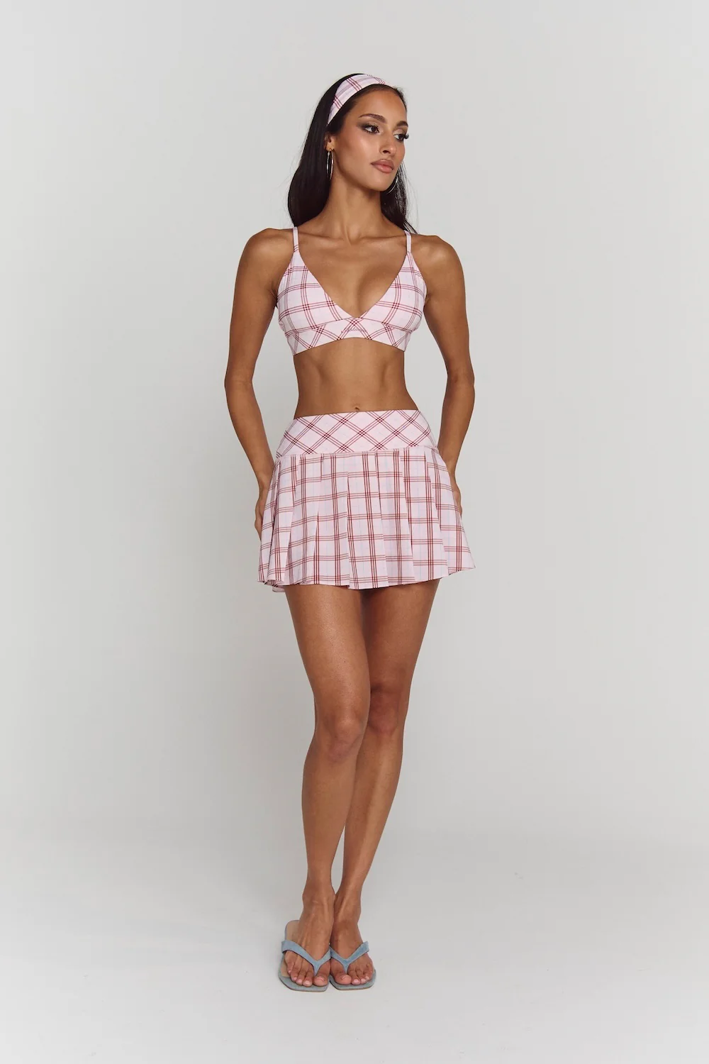 Astoria Airvíve Icon Sports Bra - Princess Pink Plaid - Image 17