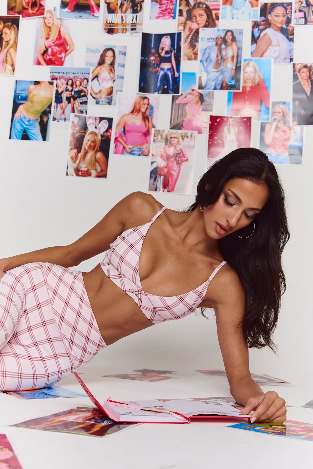 Astoria Airvíve Icon Sports Bra - Princess Pink Plaid - Image 9