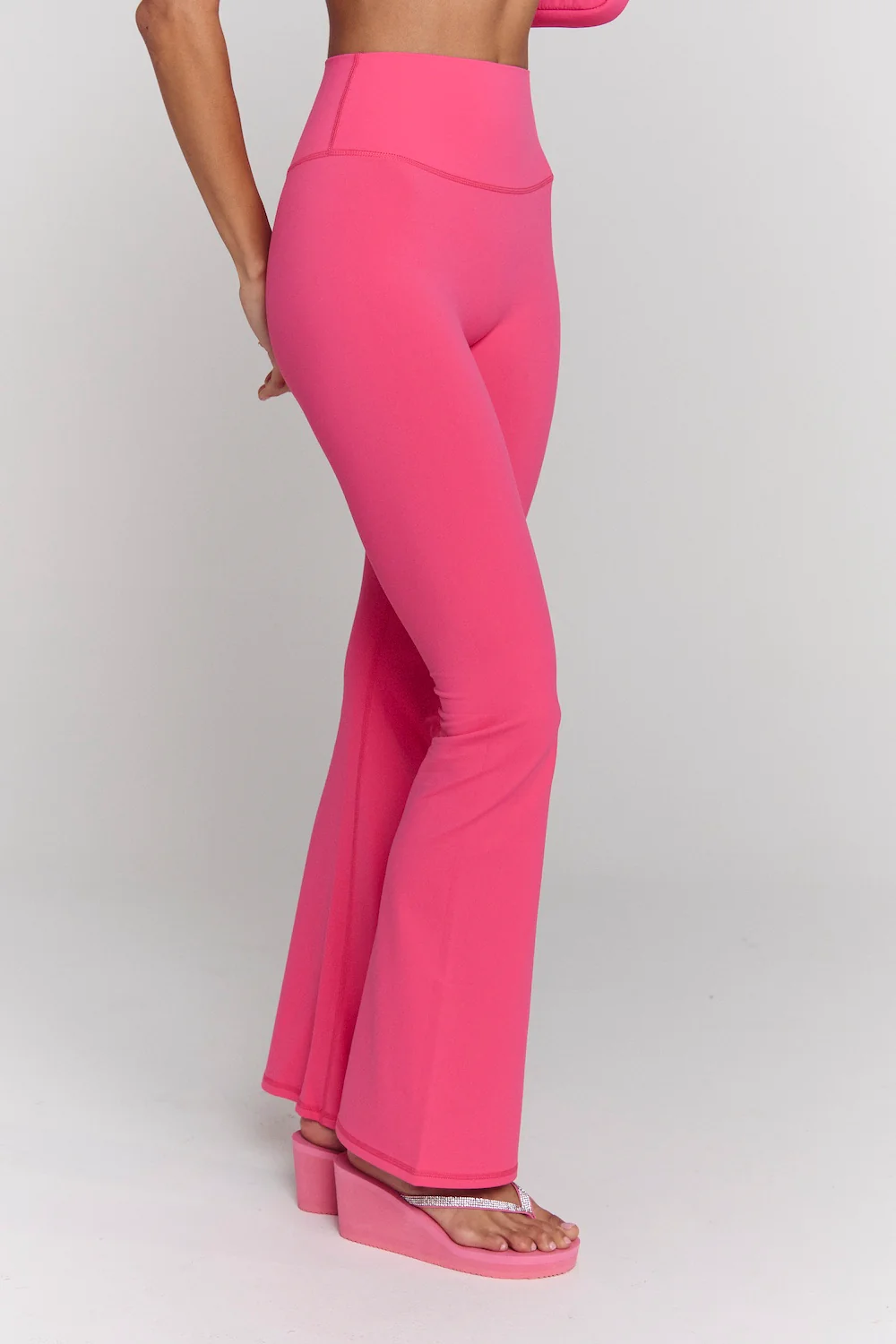 Astoria Airvíve Rhinestone Flare Legging - Popstar Pink - Image 5