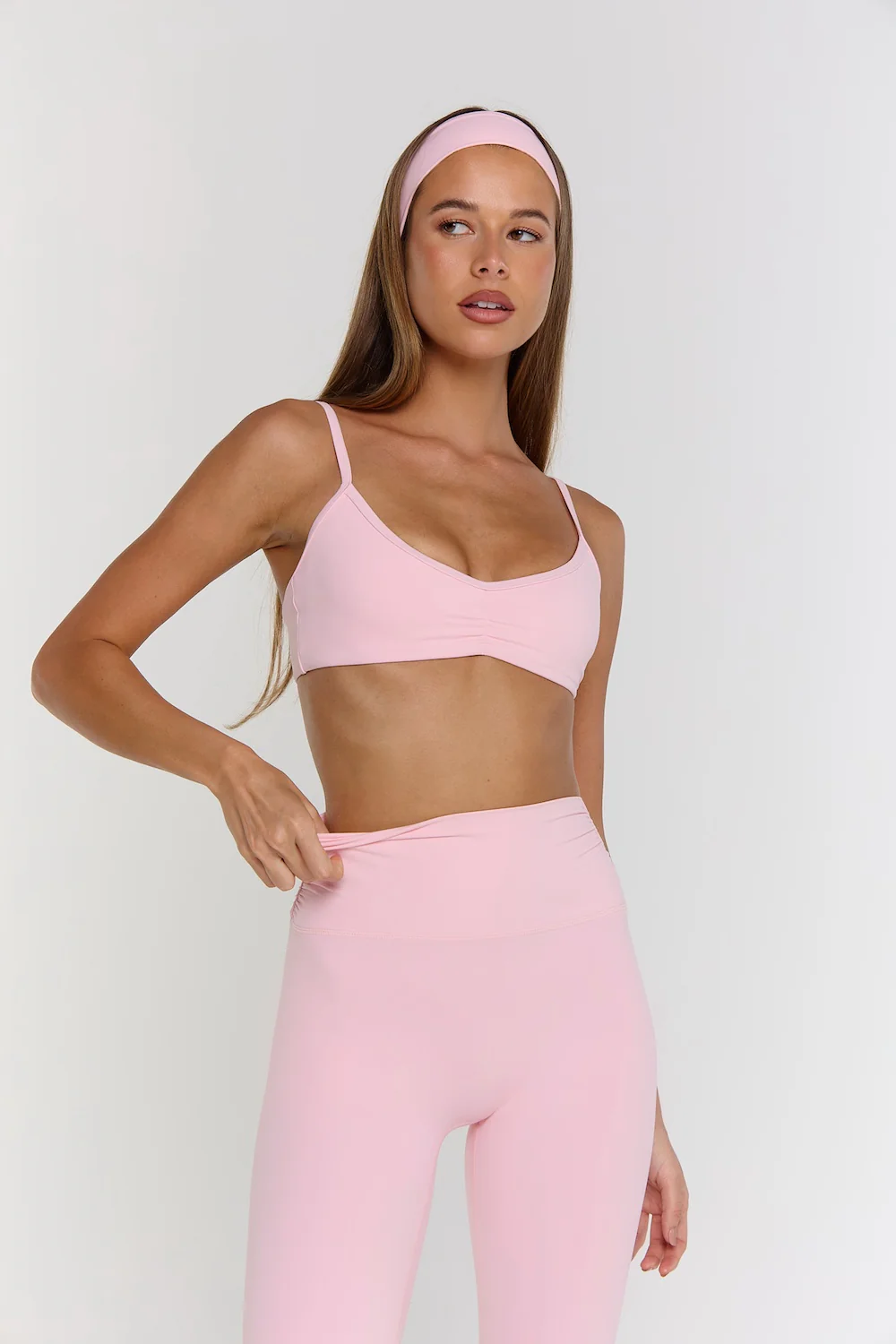 Astoria Airvíve Ruched Micro Sports Bra - Sweetheart Pink