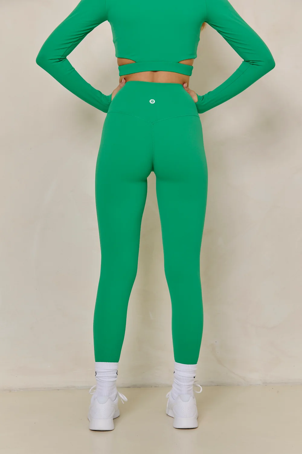 Astoria BALANCE Crossover Sleeve Crop - Palm Green - Image 4