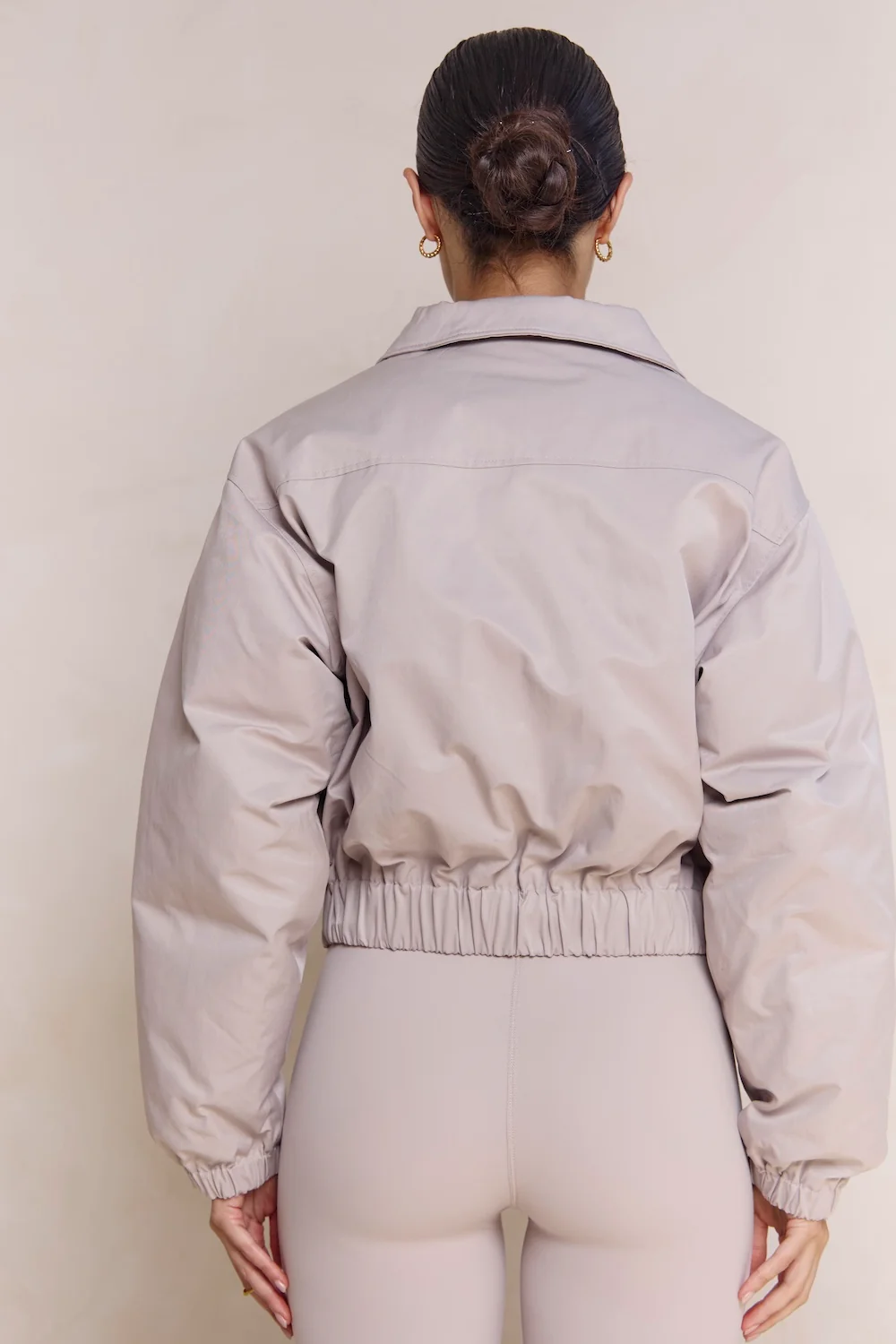 Astoria Bomber Jacket - Ash Grey - Image 4