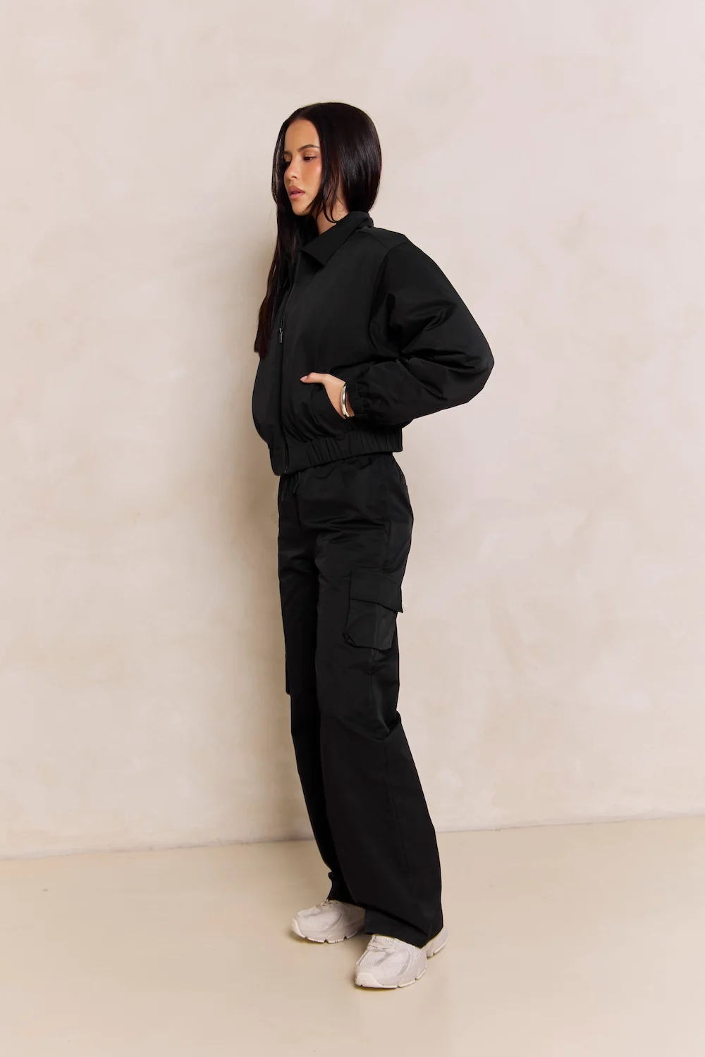 Astoria Cargo Pant - Black - Image 9