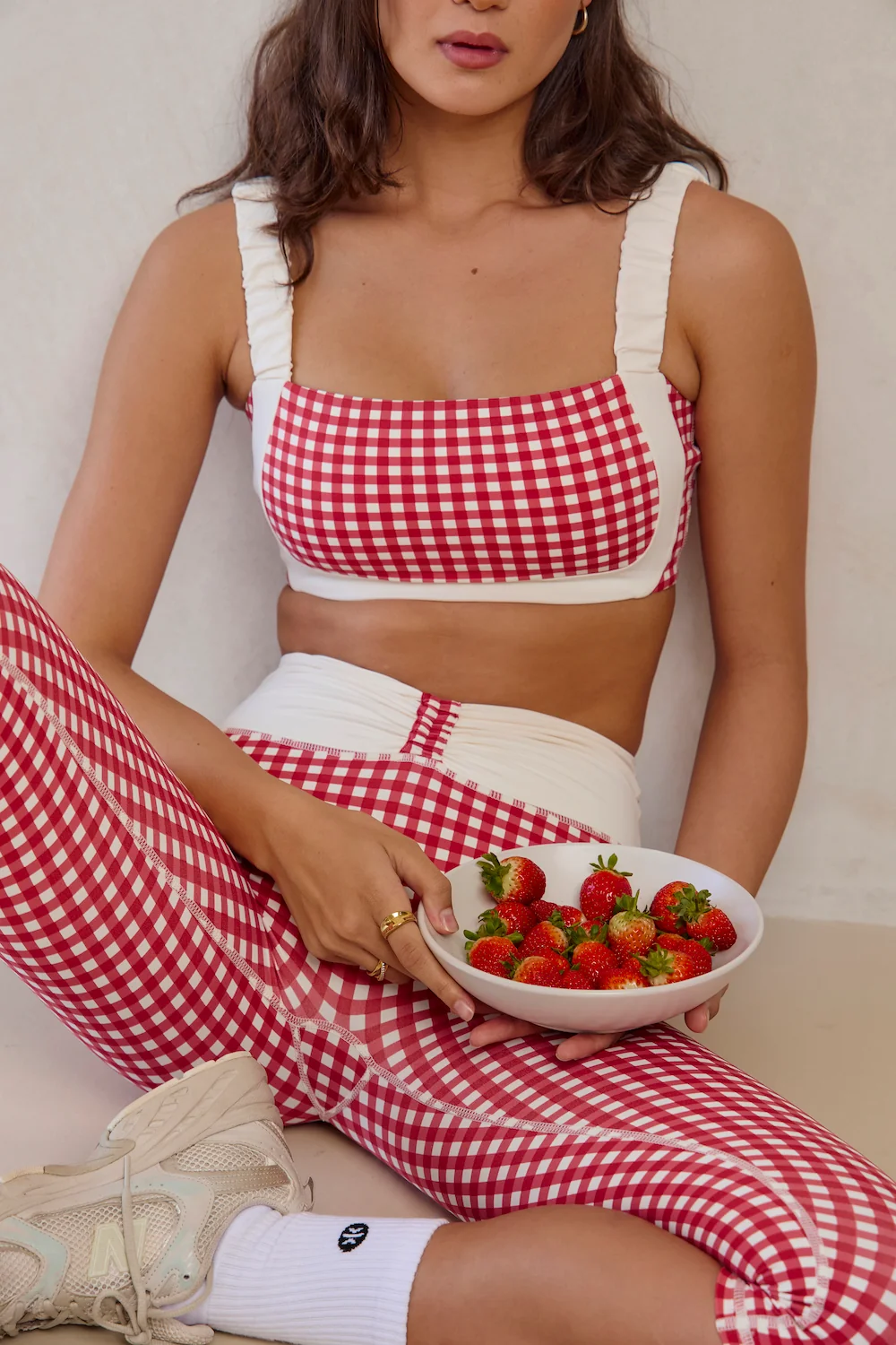 Astoria LUXE BALANCE Ruched Capri - Red Gingham - Image 7