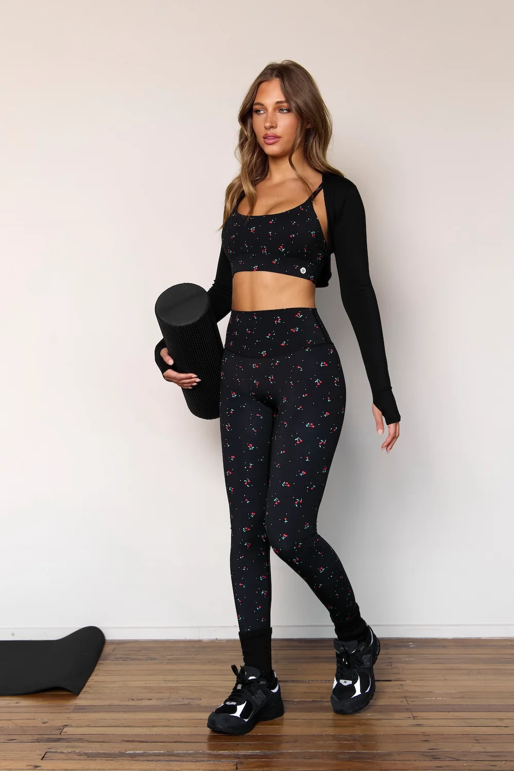 Astoria LUXE BLOSSOM Full Length Legging - Black Cherry - Image 7