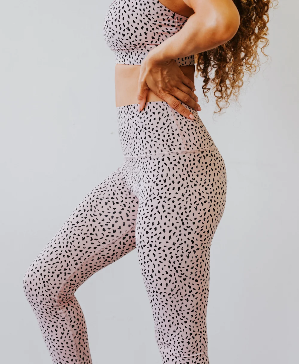 Astoria LUXE IGNITE Full Length Legging - Beige Speckle - Image 2